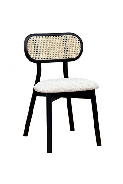 Gazzini Furniture Orpheus Bambu Hasırlı Ahşap Sandalye