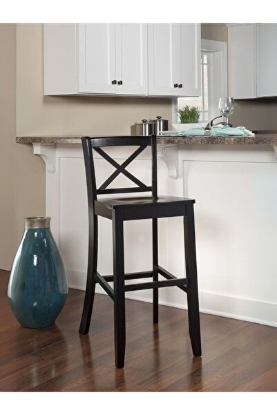 Gazzini Furniture Alaçatı Ahşap Bar Sandalyesi