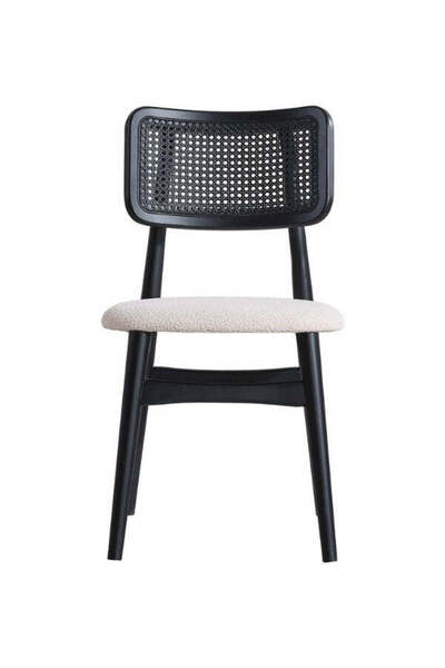 Gazzini Furniture Zeus Hazeranlı Hasırlı Model Ahşap Bohem Sandalye