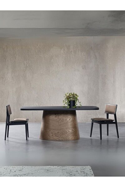 Gazzini Furniture Barocco İtalyan Still Oval Ahşap Yemek Masası 100x200