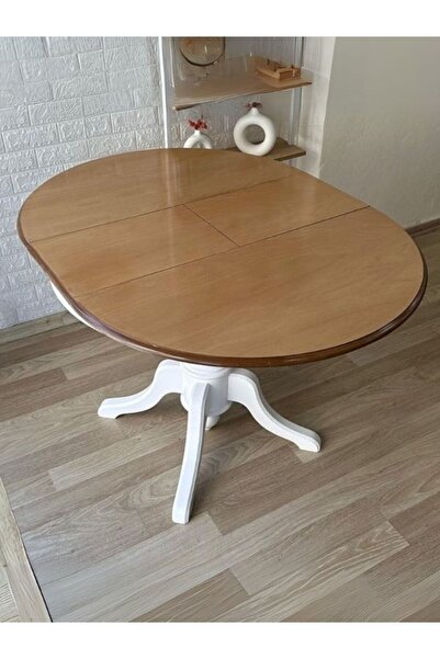 Gazzini Furniture Lindon Baba Ayak Yuvarlak Açılır Masa 90x90