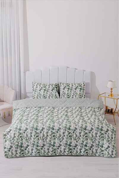 Rivaİstanbul غطاء سرير مبطن من القطن الفلين والغطاء الفردي من الأوكالبتوس