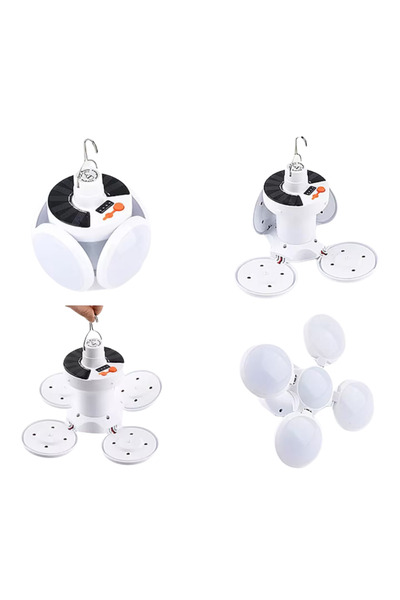 BLMAG Portable LED solar light USB 20W foldable 5 modes IP65 camping fishing emergency