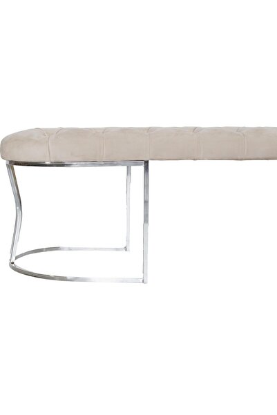 Gazzini Furniture Viego Silver Bench Puf