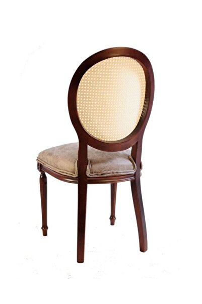 Gazzini Furniture Madalyon Hazeranlı Ahşap Sandalye