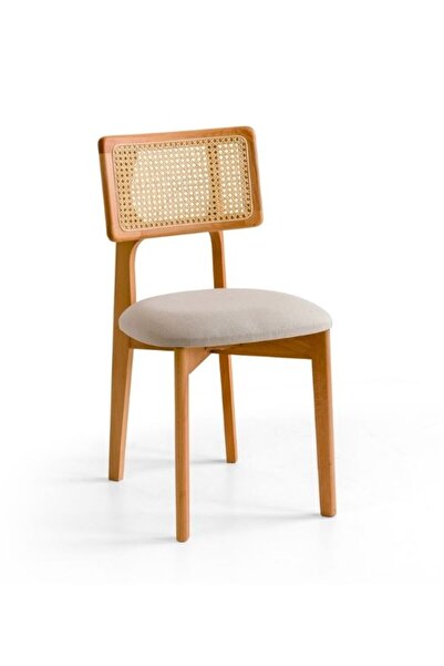 Gazzini Furniture Zeus Bambu Hazeranlı Ahşap Bohem Sandalye