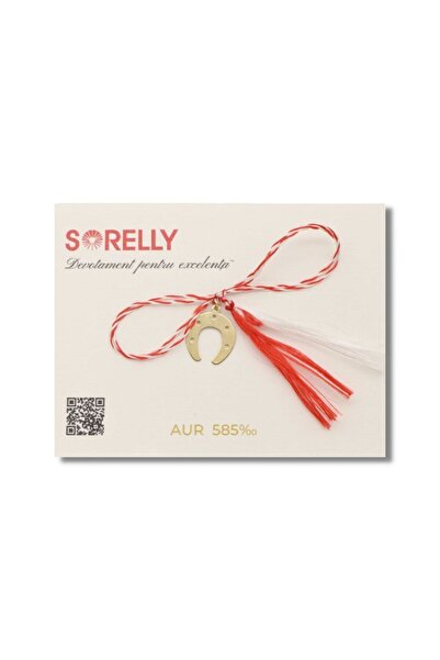 Bijuteria SORELLY Златна висулка „Подкова“ от 14-каратово злато Martisor