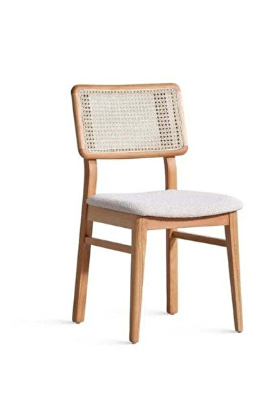 Gazzini Furniture Visby Natural Ahşap Bohem Sandalye