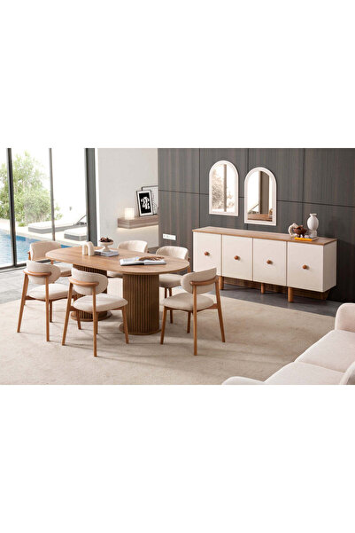 Gazzini Furniture Polo Teddy Natural Ahşap Bohem Sandalye