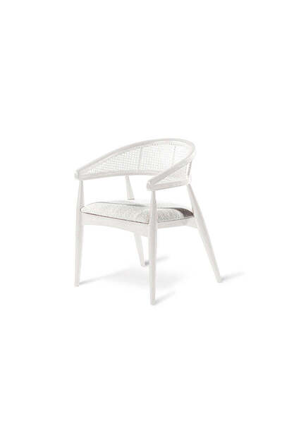 Gazzini Furniture Gazel Hazeranlı Ahşap Bohem Sandalye