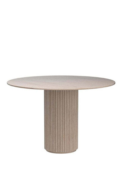 Gazzini Furniture Breeze Yuvarlak Ahşap Bohem Masa 130x130