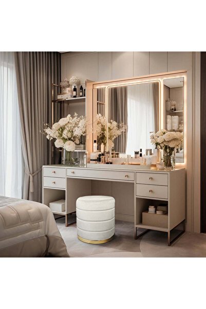 Gazzini Furniture Lungo Roller Gold Luxery Puf