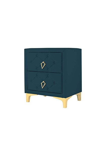 Gazzini Furniture Ruby Gold Komodin, 2 Çekmeceli