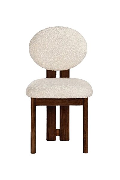 Gazzini Furniture Coco İskandinav Teddy Natural Ahşap Bohem Sandalye