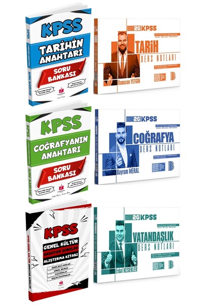 Anahtar Kitap 2026 KPSS'nin Anahtarı Genel Kültür Soru Bankası Seti ve Benim ...