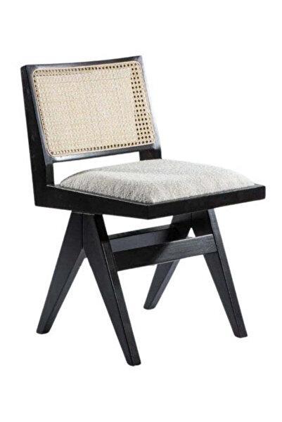 Gazzini Furniture Lofoten Pergel Hazeranlı Hasırlı Ahşap Sandalye