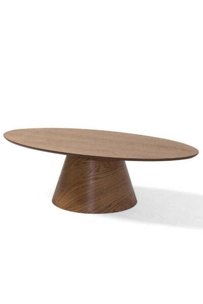 Gazzini Furniture Oslo Meşe Oval Orta Sehpa