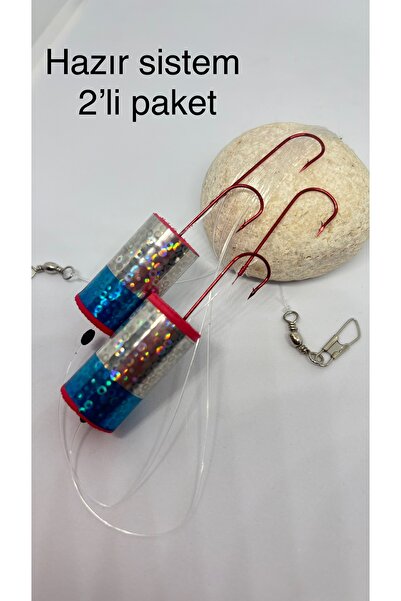 SAY Balıkçılık Mantarlı Çinekop Takımı – Hazır Kurulu Parlak Renkli Sistem – ...