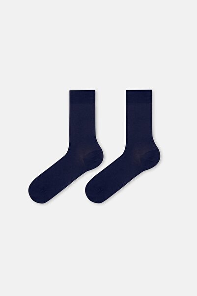 Dagi Navy Blue Men's Mercerized Socks