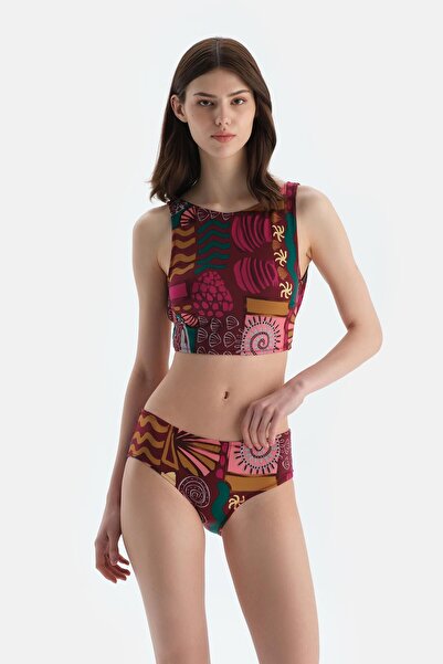 Dagi Multicolor Halter Neck Bikini Top