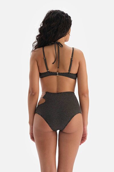 Dagi Schwarze Bikinihose mit hoher Taille