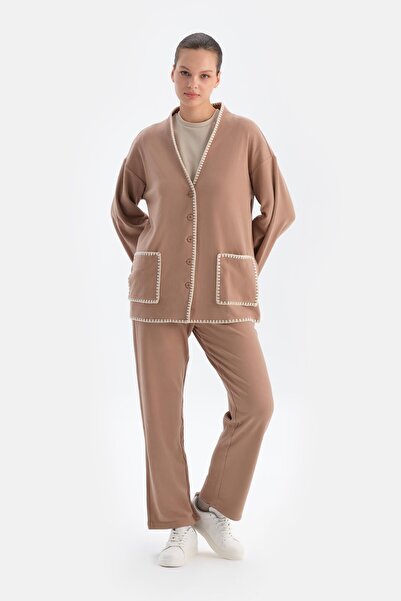 Dagi Sütlü Kahve Çoban Dikişli Pantolon