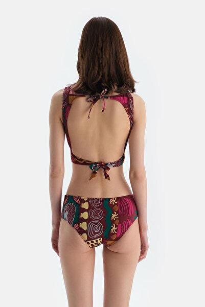 Dagi Multicolor Halter Neck Bikini Top