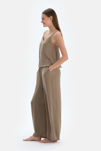 Dagi Χακί Αξεσουάρ Λεπτομερές Σατέν Αθλητής