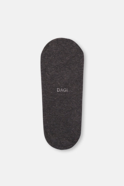 Dagi Anthracite Melange Men's Cotton Short Invisible Socks