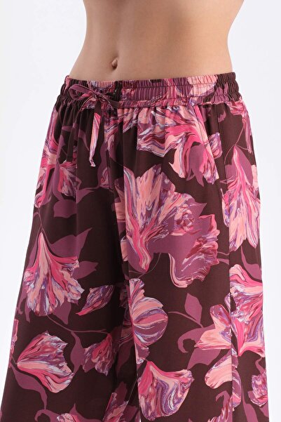 Dagi Vínové metr potištěné tkané kalhoty