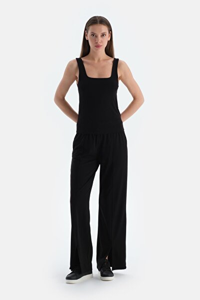 Dagi Black Ribbed Trousers