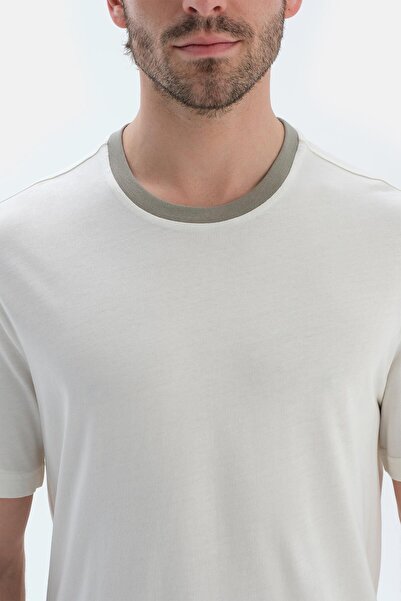 Dagi Ekru Kısa Kollu Tişört Şort Pijama Takımı