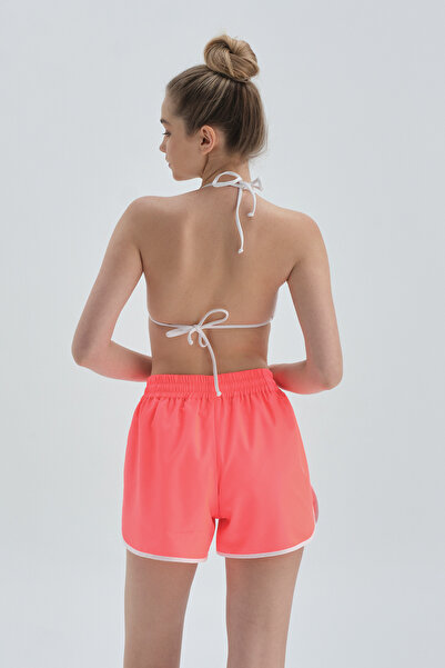 Dagi Fuchsia Micro Swim Shorts with Elastic Waist