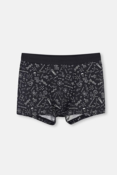 Dagi Μαύρα βαμβακερά μπόξερ με σχέδια