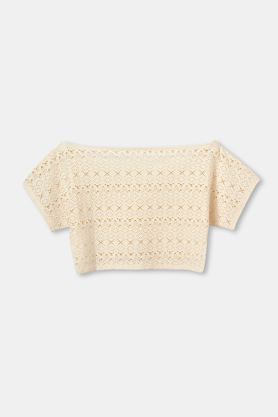Dagi Dámský top Pareo Ecru