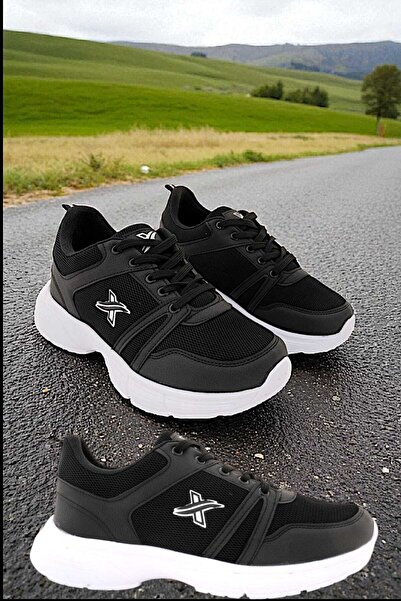 McDark Men's Black White Sneaker Orthopedic Walking Sports Shoes