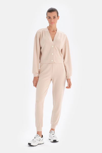 Dagi Ecru Jogger Leg Sweatpants
