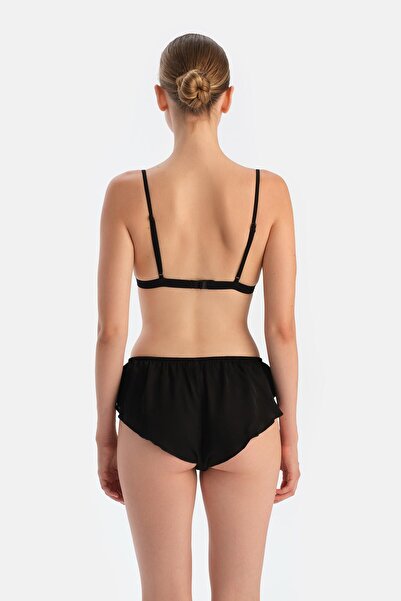 Dagi Black Frilly Brief Panties