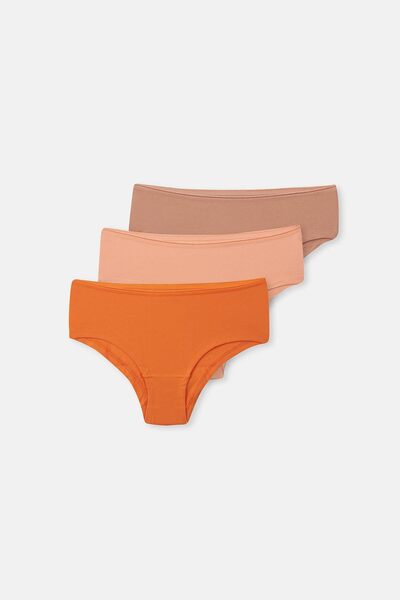 Dagi Ανοιχτό σομόν-απαλό ροζ απαλό γυναικείο εσώρουχο 3 τεμαχίων