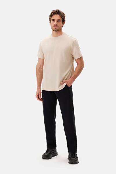 Dagi Μπεζ μπλουζάκι Supima - Crew Neck, Κοντό μανίκι