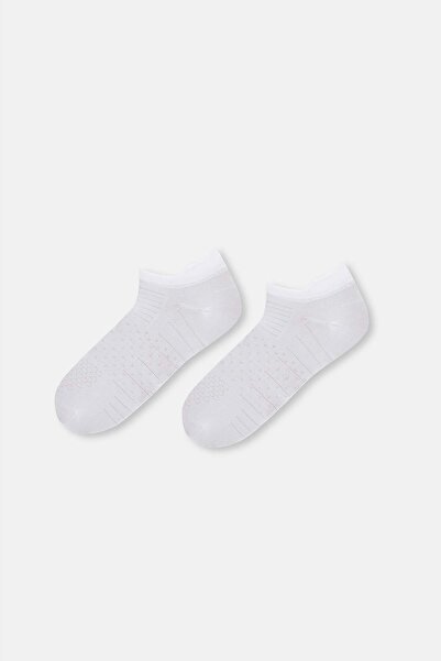 Dagi White Men's Plain Sports Socks 2-Piece
