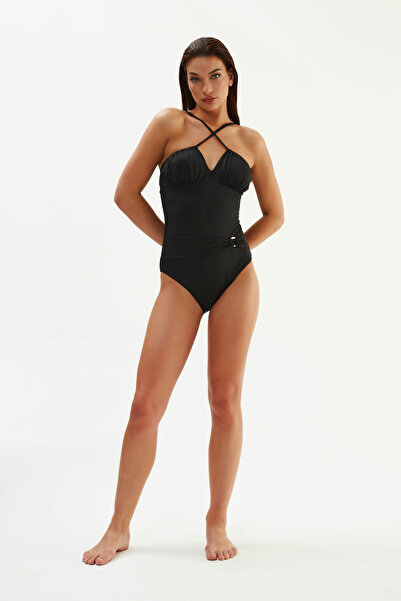 Eros Μαύρο μαγιό 2210 Esmy Halterneck