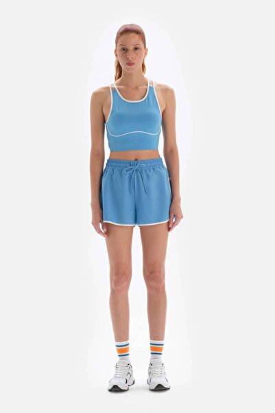 Dagi Light Blue Active Backless Sports Bra