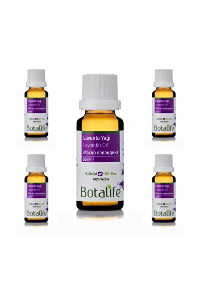 Botalife 5 Adet %100 Saf Lavanta Yağı 20ml X 5