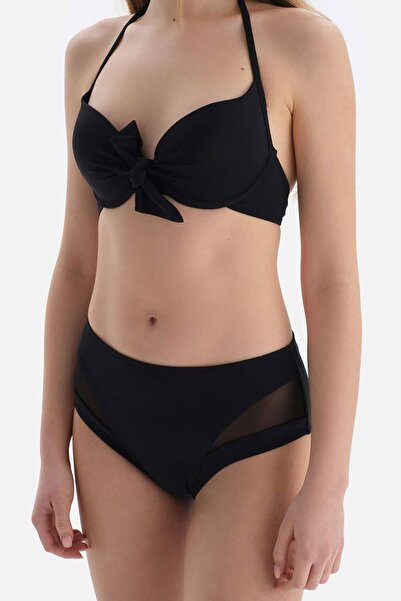 Dagi Black Covered Underwire Bikini Top