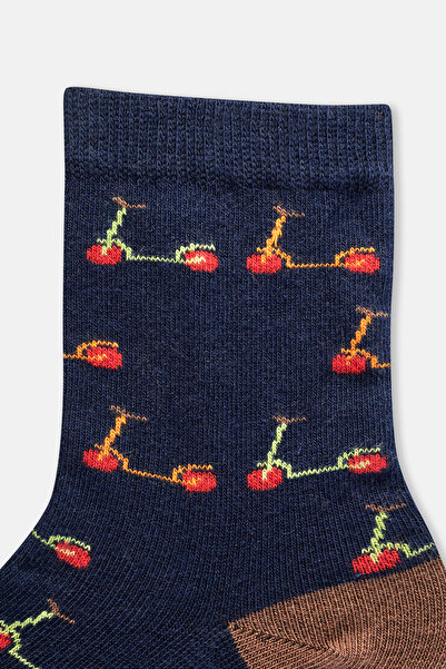 Dagi Тъмносини чорапи с шарки на тротинетка за момче