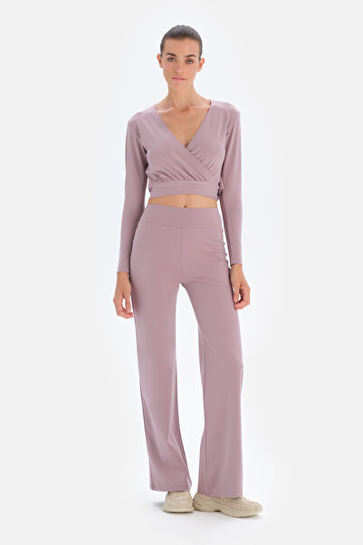 Dagi بلوزة يوجا من ليلك أكتيف بتفاصيل ربط