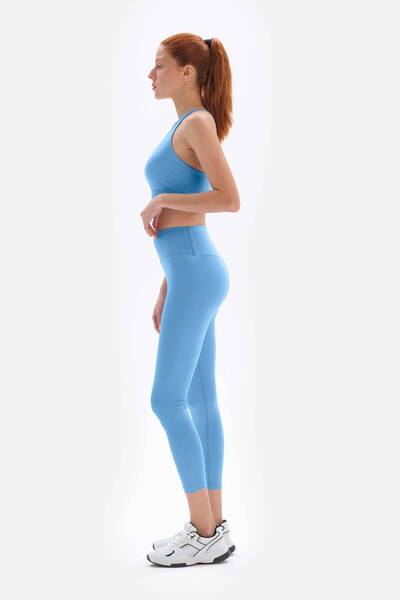 Dagi Light Blue Active Women's Long Leggings