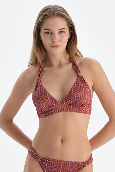 Dagi Triangle Bikini Top - Καφέ