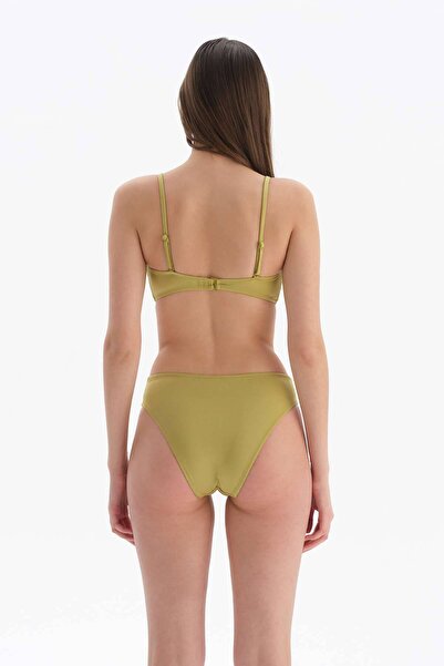 Dagi Fıstık Yeşili Straplez Bikini Üstü